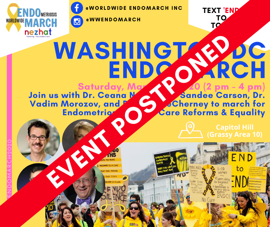 Endometriosis Awareness Months events postponed due to&nbsp;coronavirus